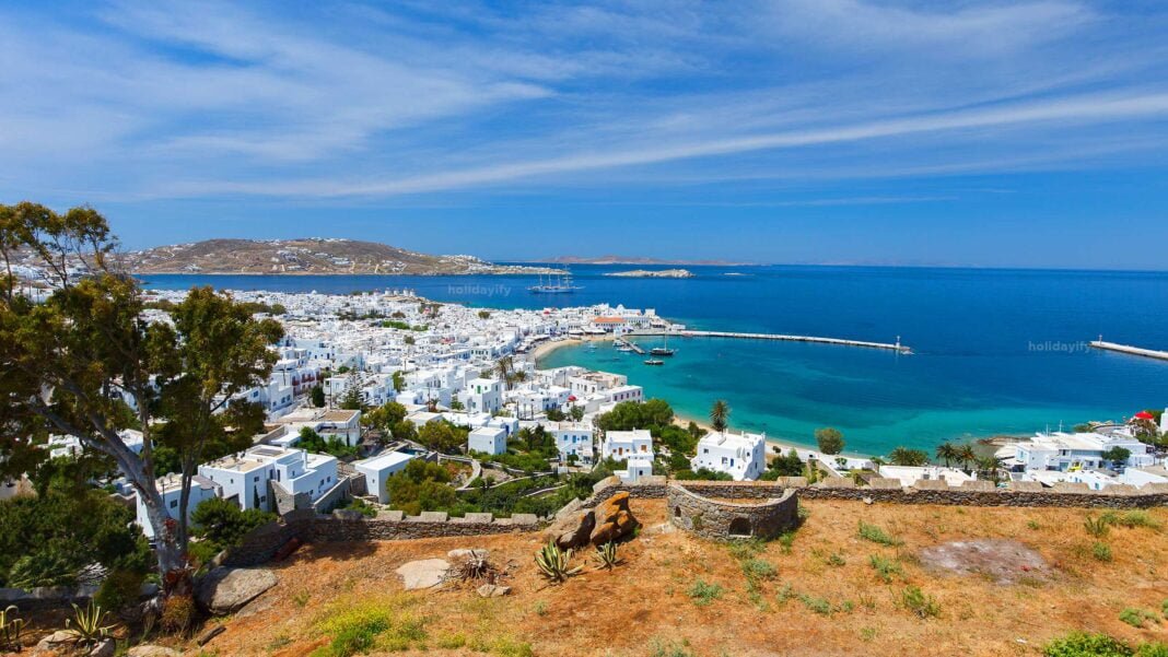 Map Of Mykonos Beaches Villages Hotels Holidayify