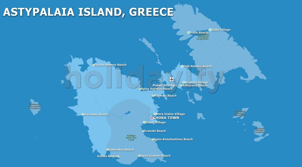 astypalaia map. map of astypalea.