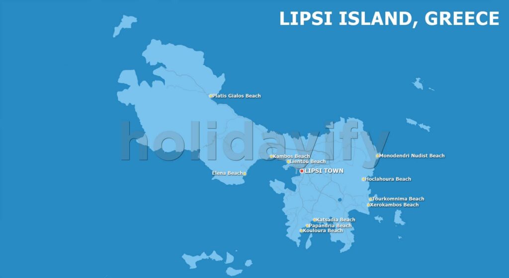 lipsi island map