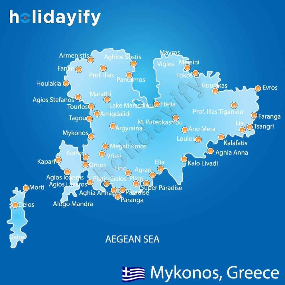 mykonos haritası