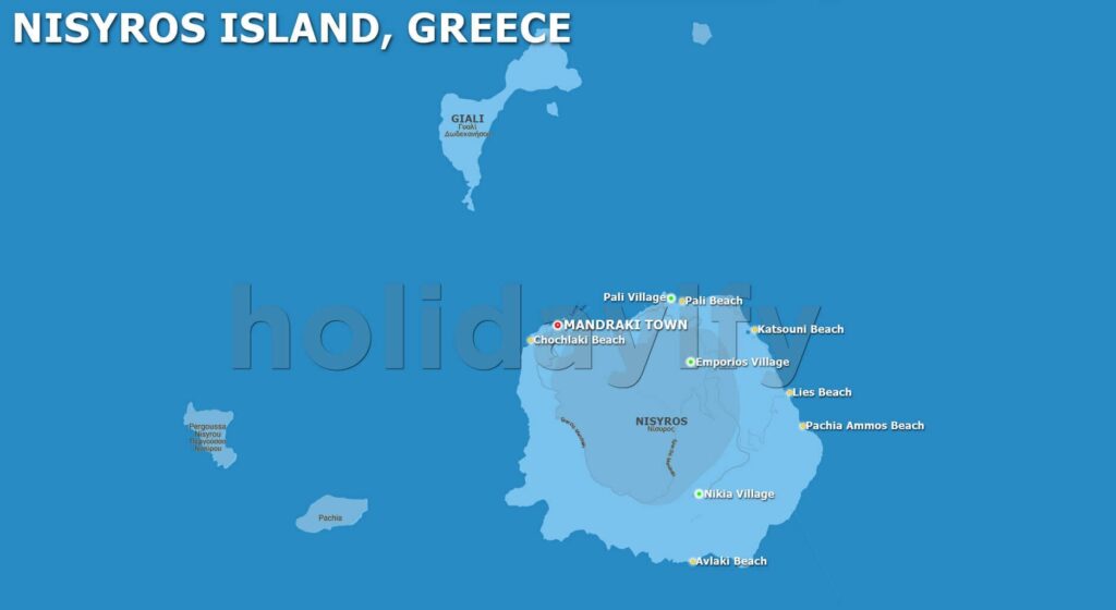 nisyros island map