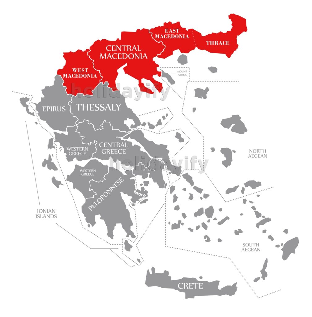 map of macedonia greece