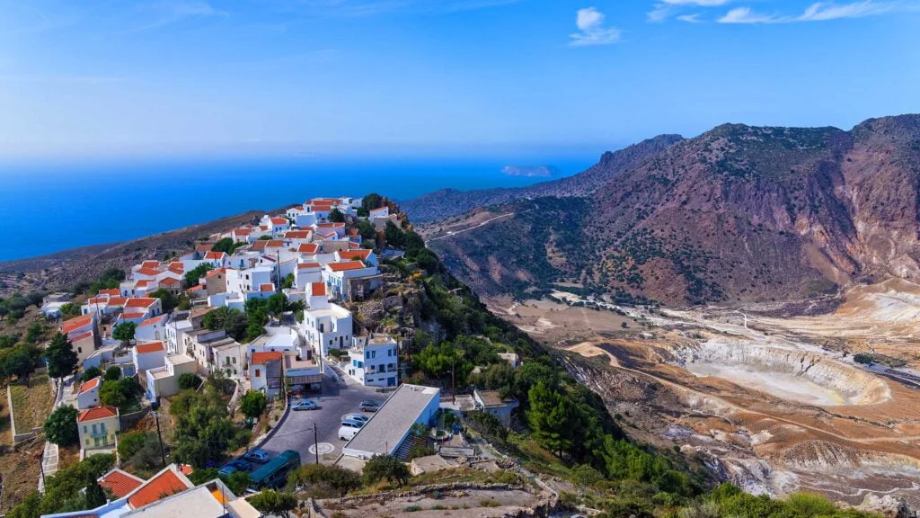 nisyros, volcano island greece