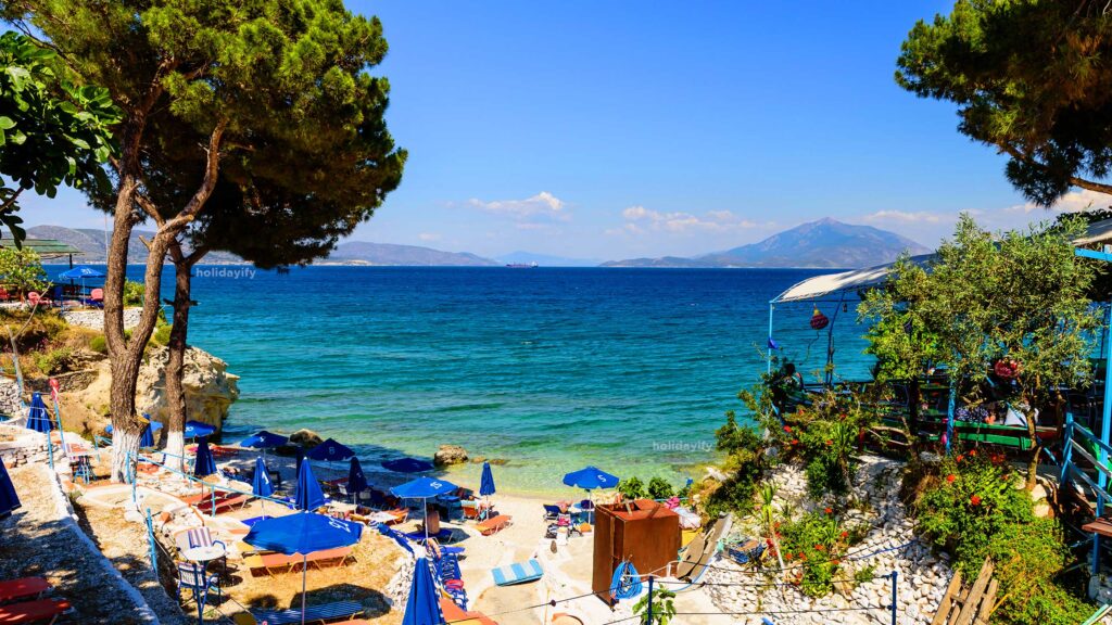 pappa beach samos island greece