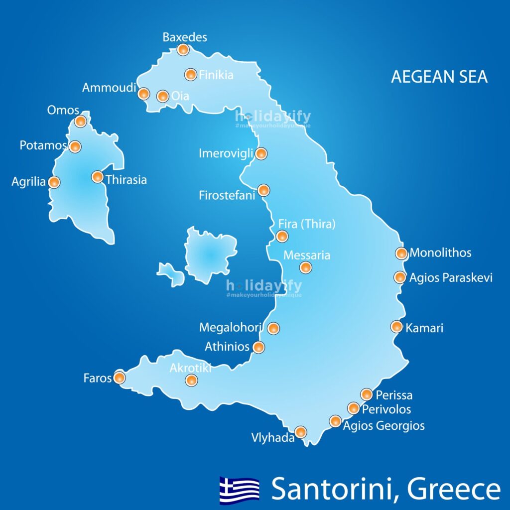 map of santorini