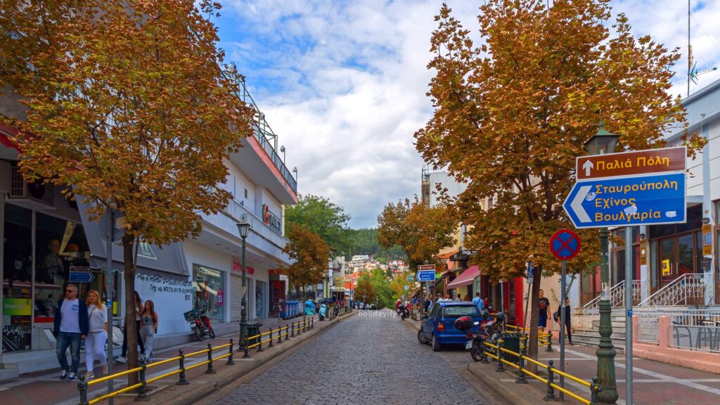 street old town xanthi greece