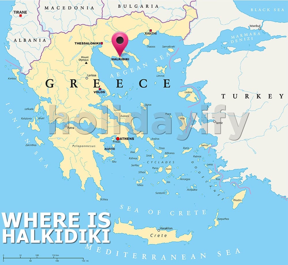 where is halkidiki greece