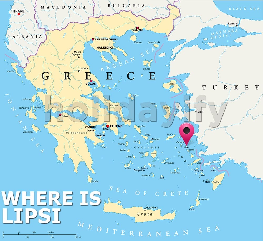 where is lipsi island greece