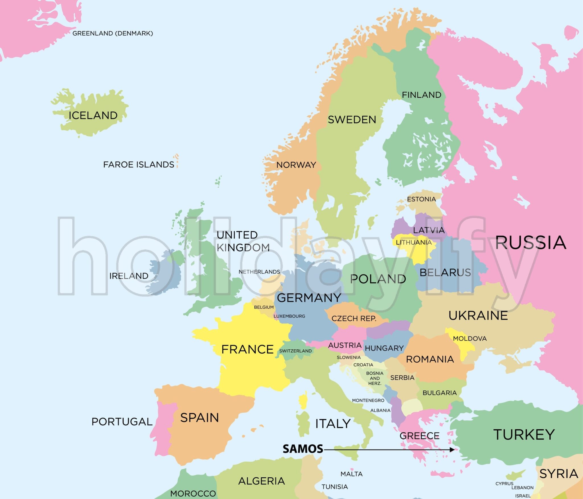 Where is Samos Island - Holidayify.com