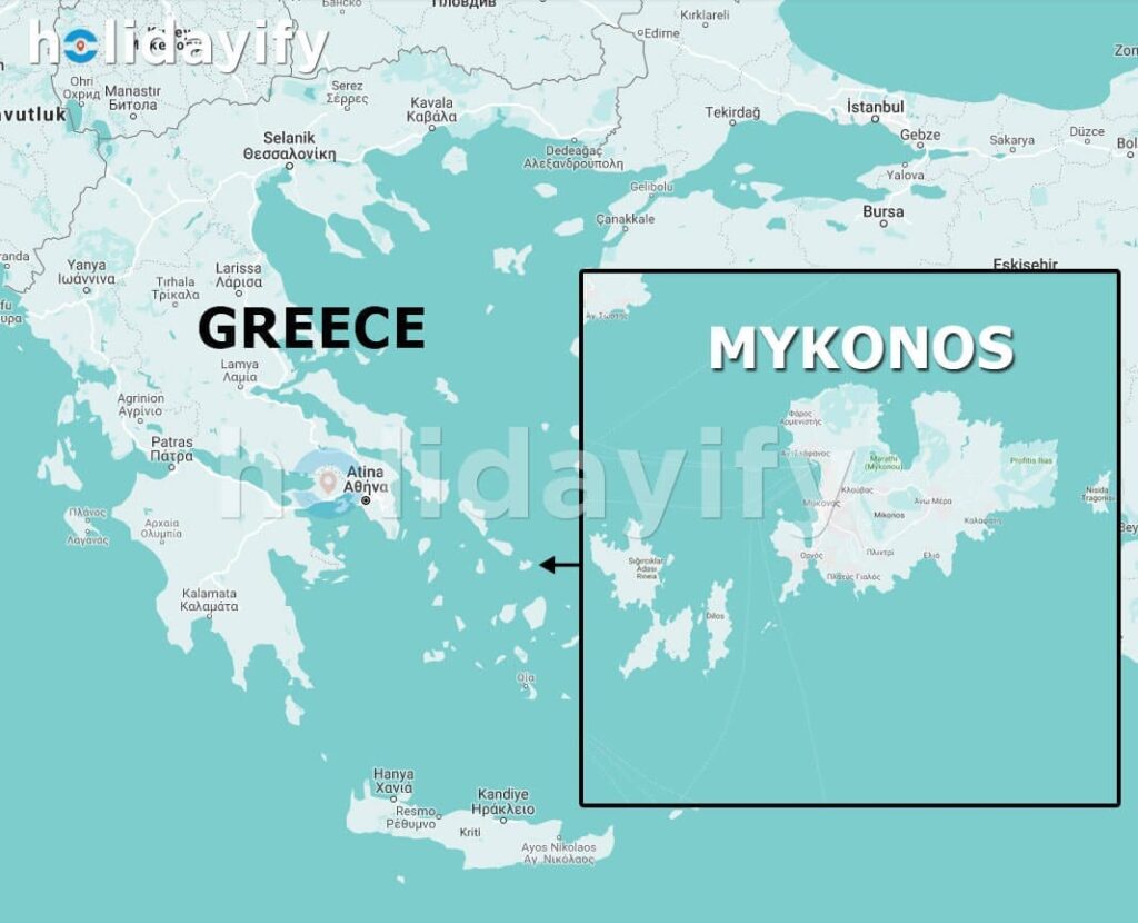 where is mykonos. what country is mykonos located in.