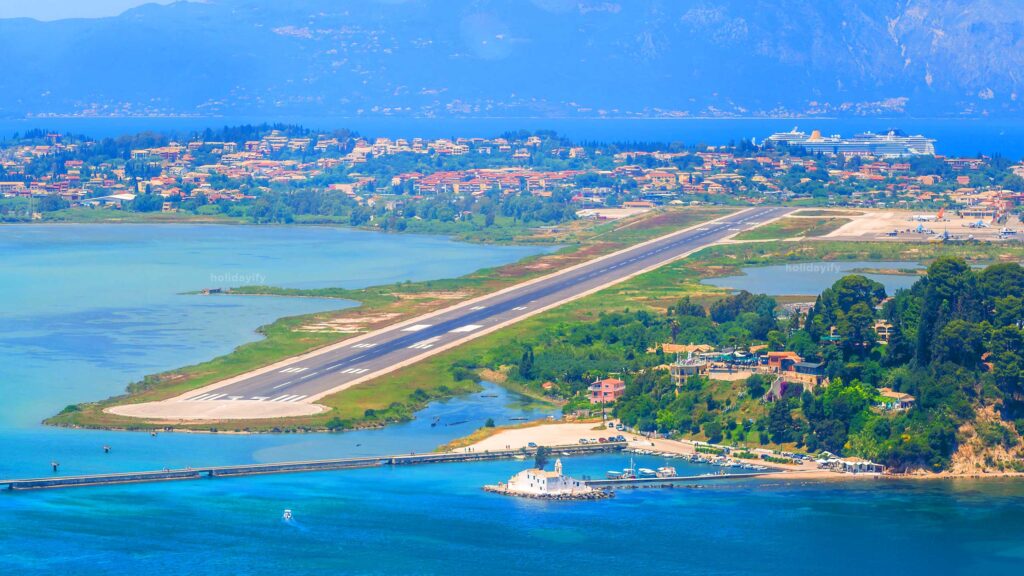 corfu island airport greece