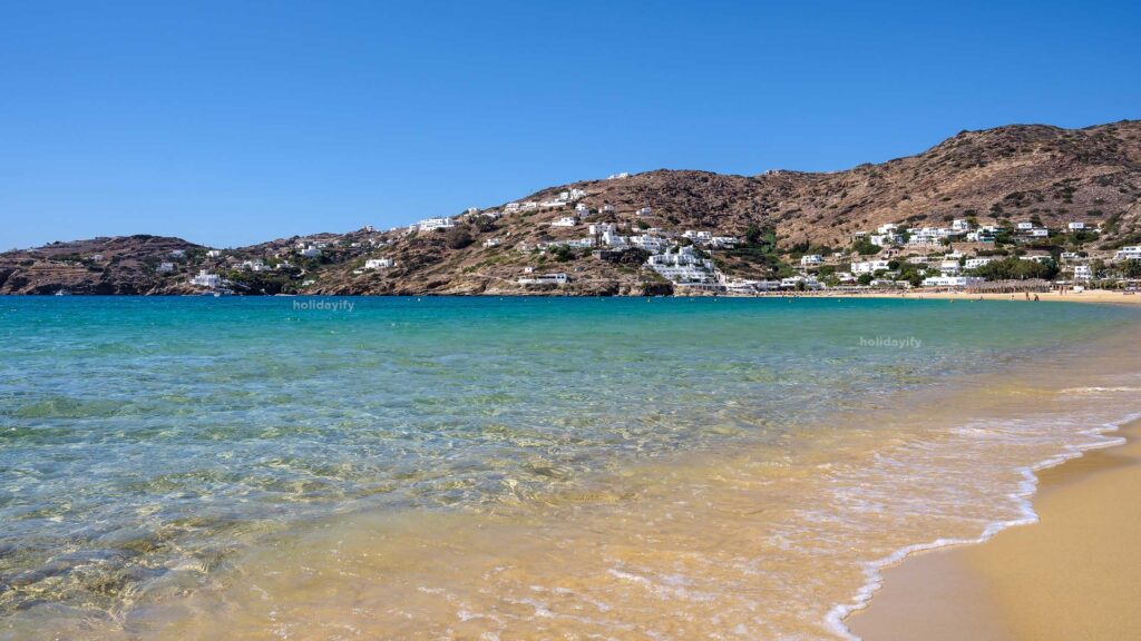 mylopotas beach ios island greece
